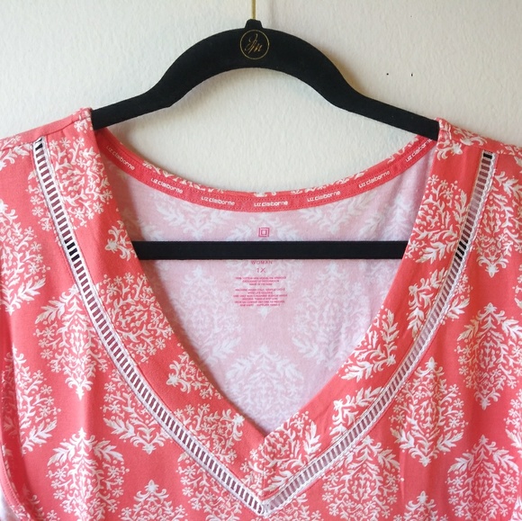 LIZ CLAIBORNE SLEEPING GOWN - PINK - Picture 2 of 4